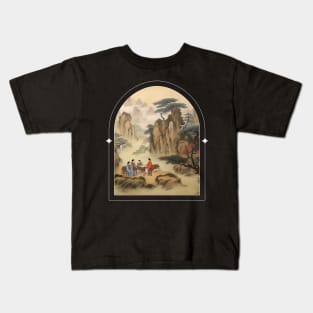 Hills and Valleys Japanese Kids T-Shirt